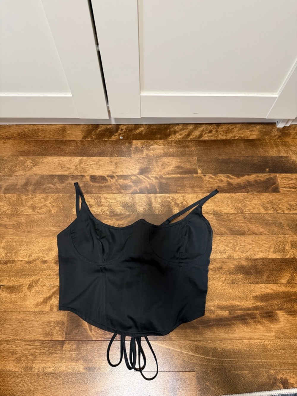 Urban Outfitters Black Bustier Crop Camisole
